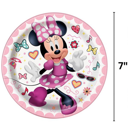 Minnie Mouse Party Paper Dessert Plates - 8 Ct.