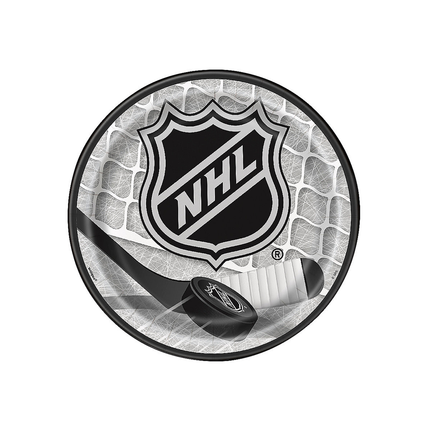 NHL Party Logo Disposable Paper Dessert Plates 7" - 8 Ct.