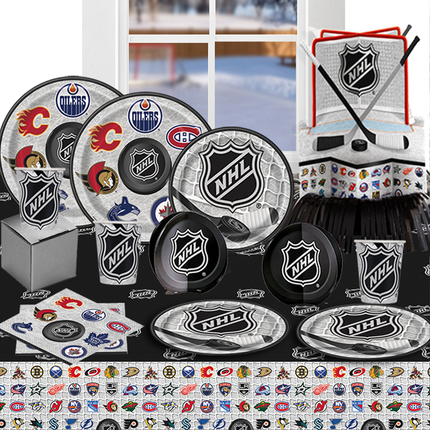 NHL Party Logo Disposable Paper Dessert Plates 7" - 8 Ct.