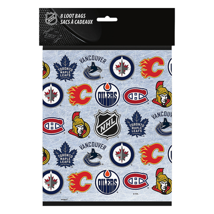 NHL™ Party Team Logo Plastic Bags