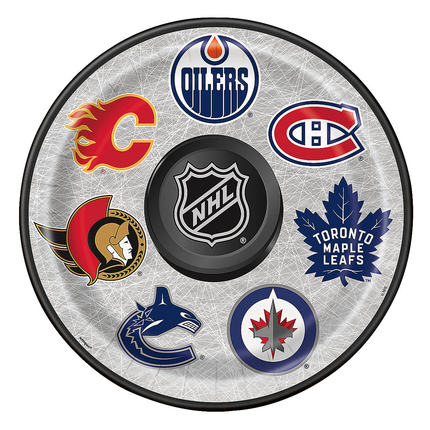 NHL™ Party Team Logo Paper Dinner Plates
