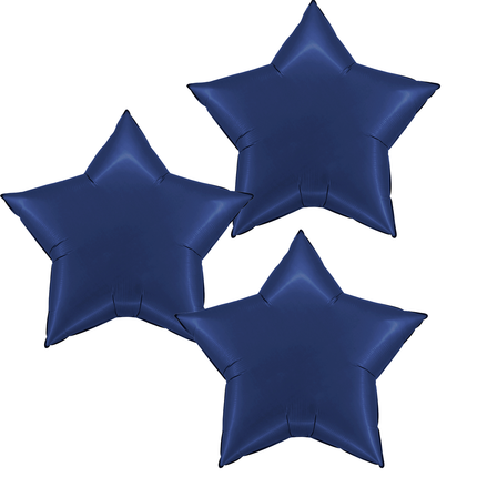 Navy Blue Star Foil Balloon 18"