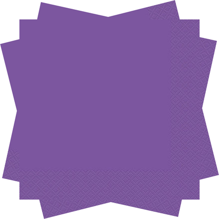Neon Purple Solid Luncheon Paper Napkins, 20ct