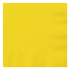 Neon Yellow Solid Luncheon Paper Napkins, 20ct