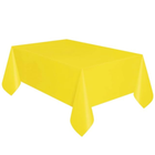 Neon Yellow Solid Rectangular Plastic Table Cover, 54
