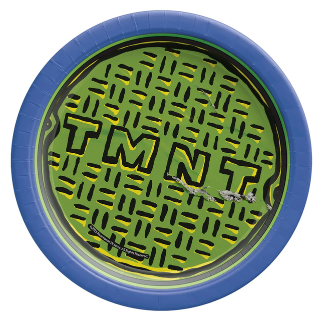 Ninja Turtles TMNT Dessert Plates 7", 8ct
