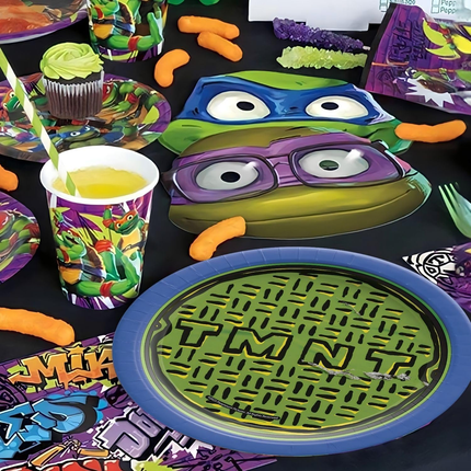 Ninja Turtles TMNT Dessert Plates 7", 8ct