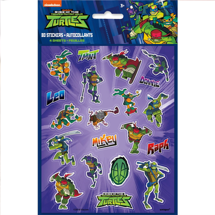 Ninja Turtles 4 Sticker Sheets 80 Stickers
