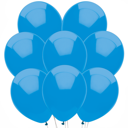 Eight matching latex balloons included in this birthday set
