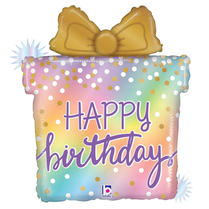 Opal Birthday Present foil ballon 27 inches