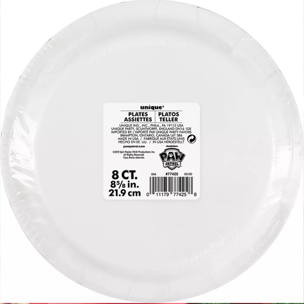 PAW Patrol Paper Party Dinner Plates 9" 8ct