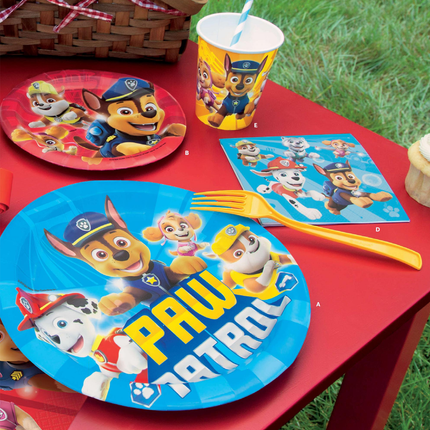 PAW Patrol Paper Party Dinner Plates 9" 8ct