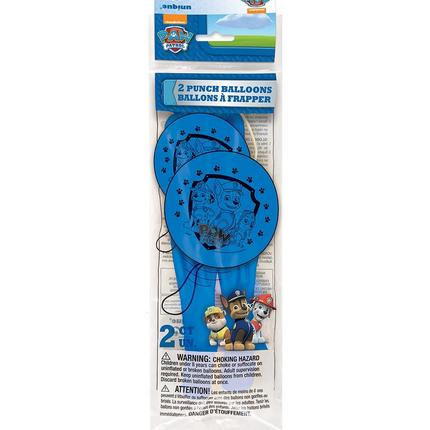 PAW Patrol Punch Ball Balloons, 16 in, Blue, 2ct