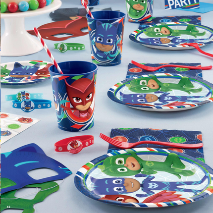 PJ Masks Birthday Paper Dinner Plates, 9in, 8ct