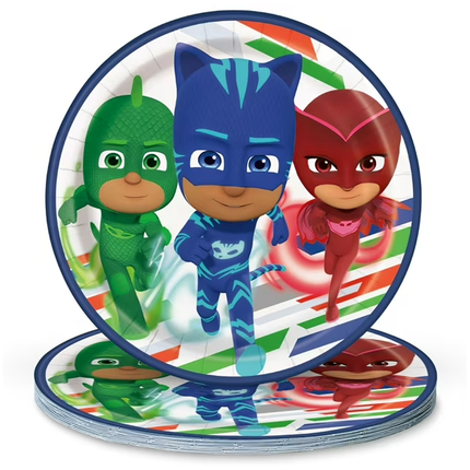 PJ Masks Birthday Paper Dessert Plates, 7 in, 8 Ct