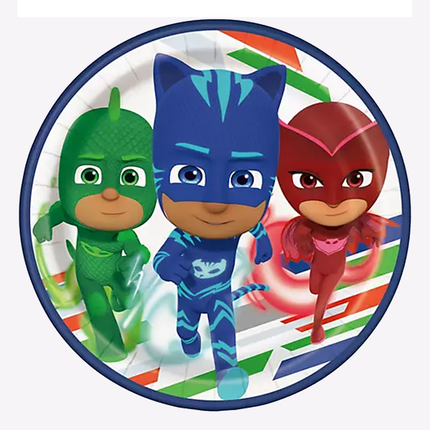 PJ Masks Birthday Paper Dessert Plates, 7 in, 8 Ct