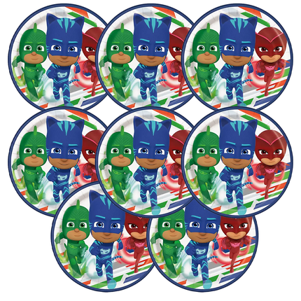 PJ Masks Birthday Paper Dessert Plates, 7 in, 8 Ct