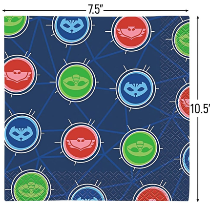 PJ Masks Birthday Paper Luncheon Napkins 16 ct