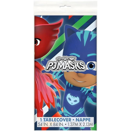 PJ Masks Birthday Plastic Party Tablecloth, 84 x 54 Inches