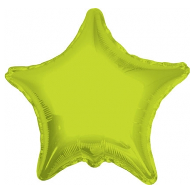 Pastel Green Star Foil Balloon 18", 1 ct