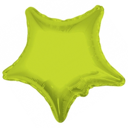 Pastel Green Star Foil Balloon 18", 1 ct