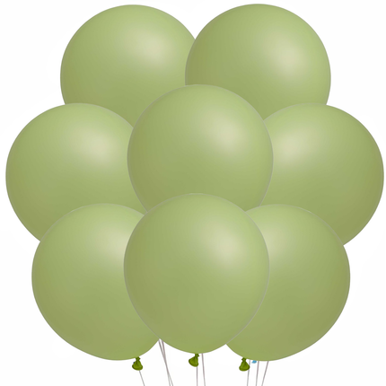 Pastel Lemon Green Latex Balloons 12 inches