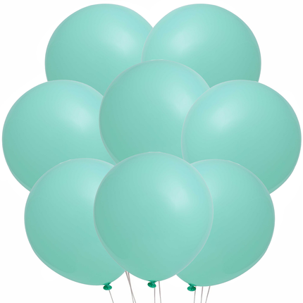 Eight matching latex balloons included in this birthday set