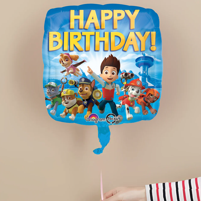 Paw Patrol Happy Birthday Foil Balloon 18"