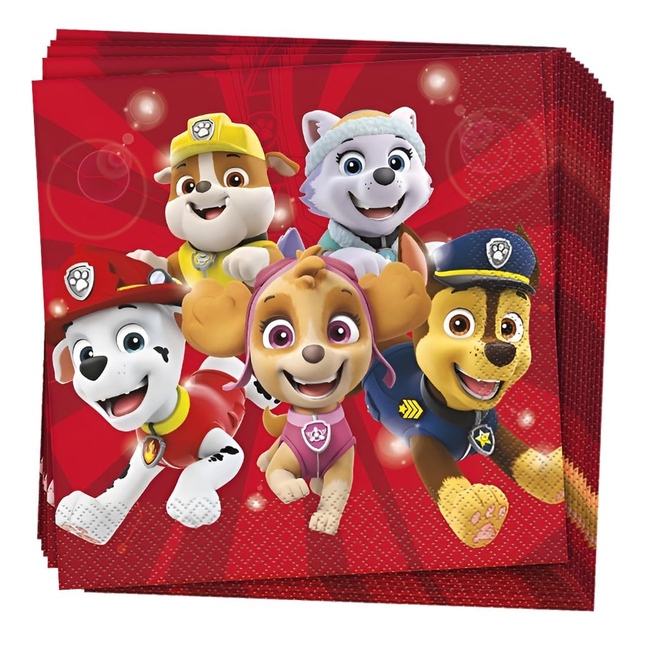 Paw Patrol Red  Luncheon Napkins 16 ct