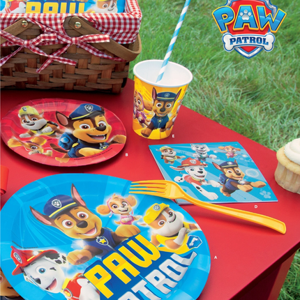 Paw Patrol Round Dessert Plates 7" 8ct