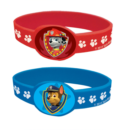 Paw Patrol Rubber Bracelets - 4 Pc