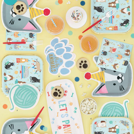 Pawty Animals Cat Luncheon Napkins, 16ct