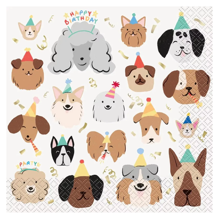 Pawty Animals Dog Luncheon Napkins, 16ct
