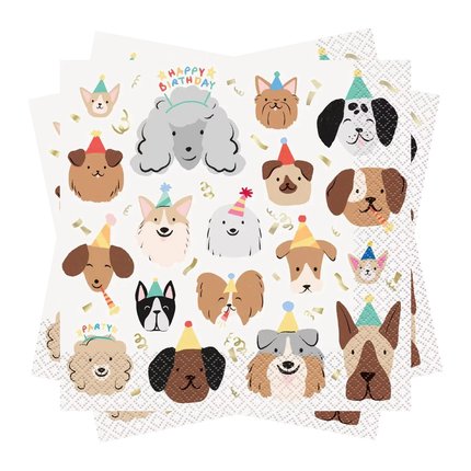 Pawty Animals Dog set component: Pawty Animals Dog Luncheon Napkins, 16ct