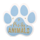 Pawty Animals Paw-Shaped Luncheon Napkins, 16ct