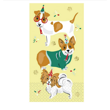 Pawty Time Birthday Guest Napkins 16ct - Foil Stamping