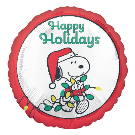 Peanuts Snoopy Happy Holidays Balloon 17″
