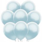 Pearl Baby Blue Latex Balloons 12