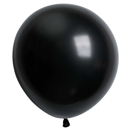 Pearl Black Latex Balloons – 12", 8ct