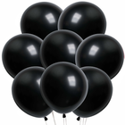 Pearl Black Latex Balloons – 12