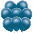 Pearl Blue Latex Balloons 12