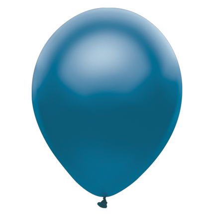 Pearl Blue Latex Balloons 12" - 8 ct