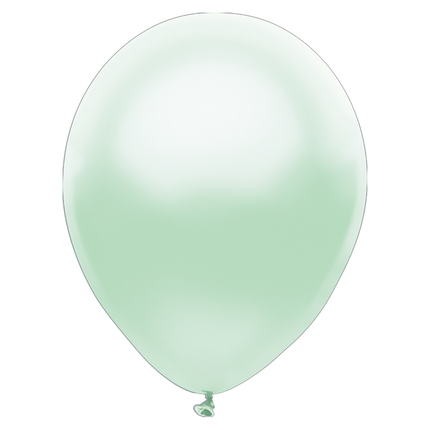 Pearl Mint Green Latex Balloons 12" - 8 ct