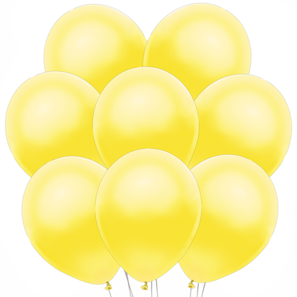 Pearl Yellow Latex Balloons 12" - 8 ct