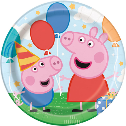 Peppa Pig Dinner Plates 9 inch - 8 Count - included product detail