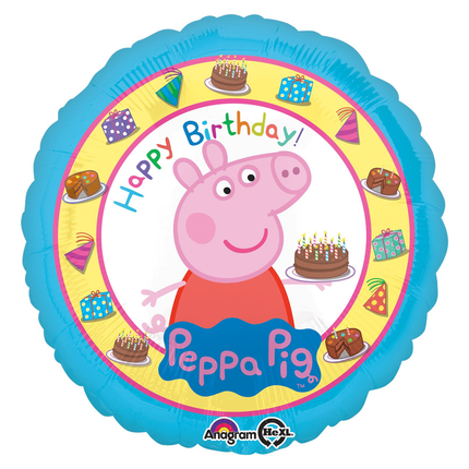 The Peppa Pig foil balloon included in this set