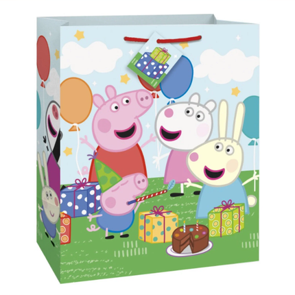Peppa Pig Large Plastic Gift Bag