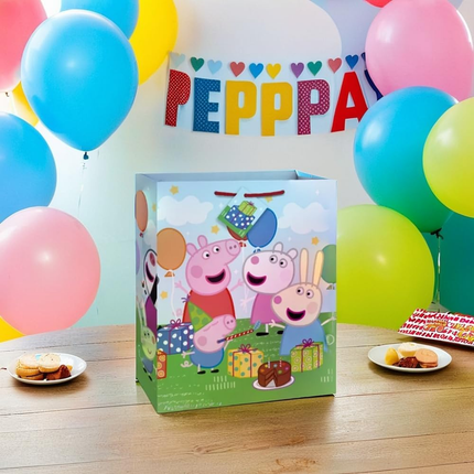 Peppa Pig Large Plastic Gift Bag