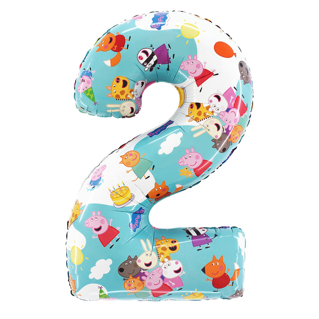 Peppa Pig Number Two Foil Balloon 26" 
