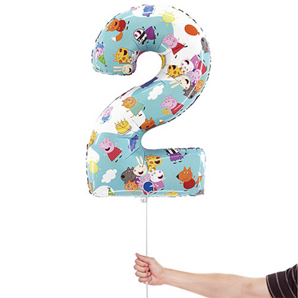 Peppa Pig Number Two Foil Balloon 26" 